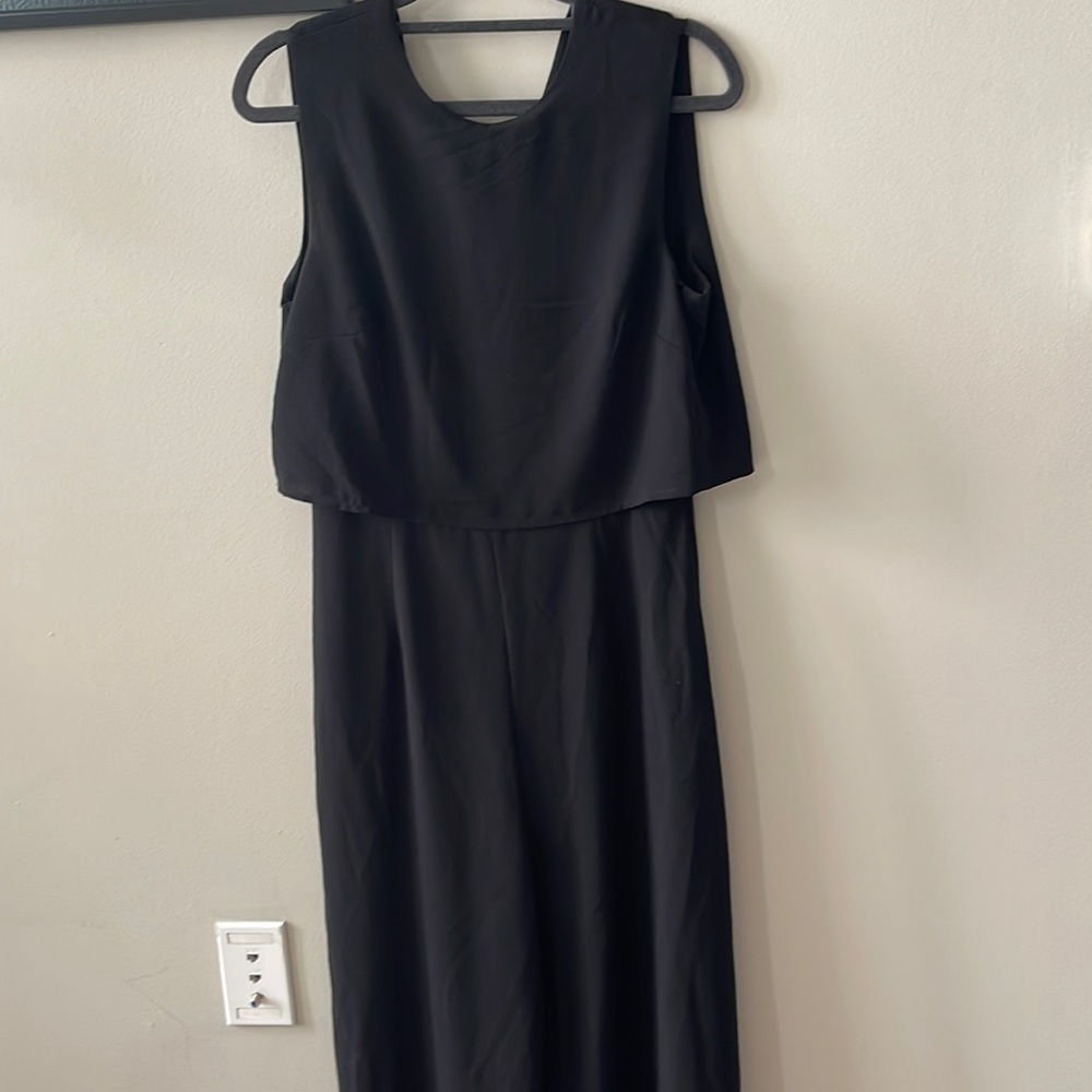 Black Jumpsuit with top overlay